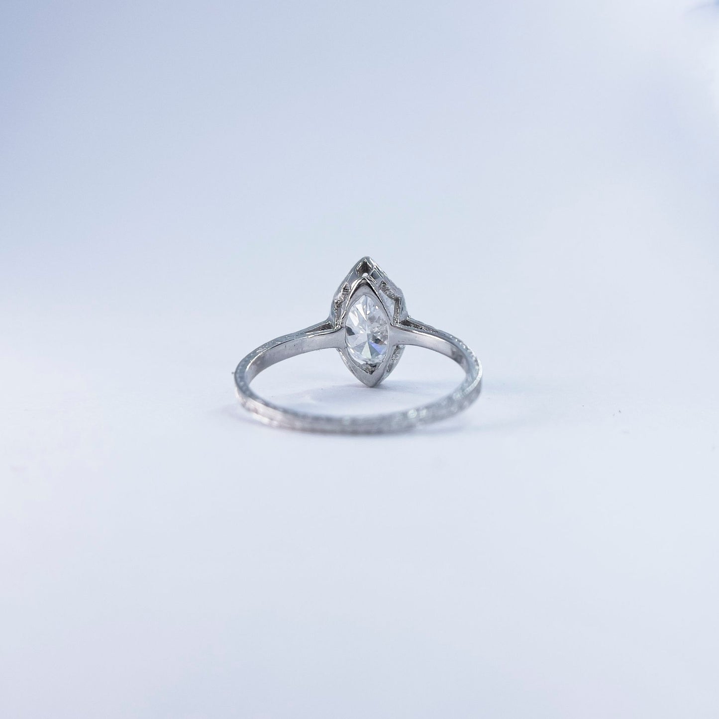 14K Elegant Oval Cut Diamond Engagement Ring with Pave Set Diamonds